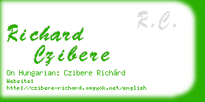 richard czibere business card