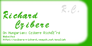 richard czibere business card